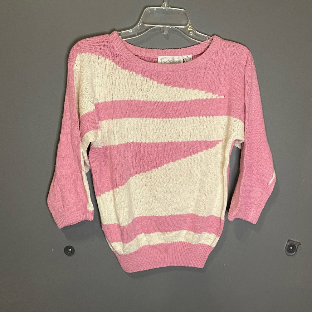 Vintage pink striped sweater